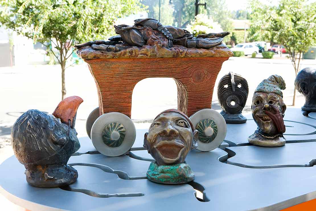 The Tualatin Interactivator detail - with wagon and 4 heads