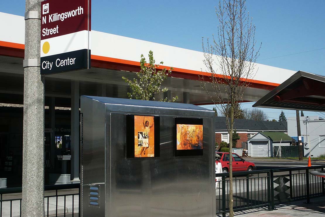 Curated collection - mulit-media portraits in black frames