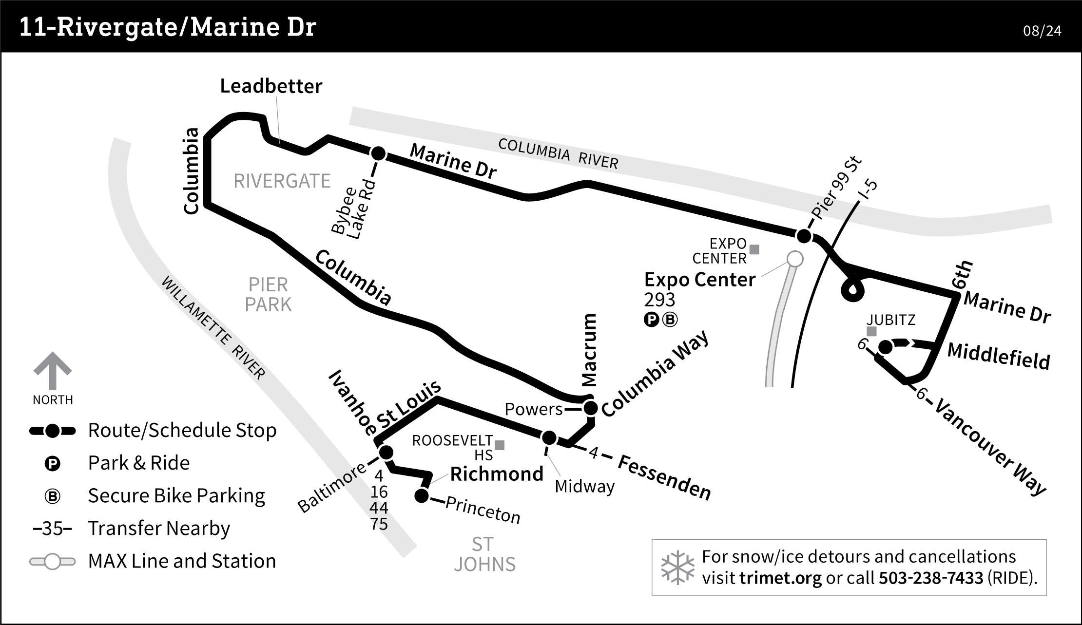 Bus Line 11 route map