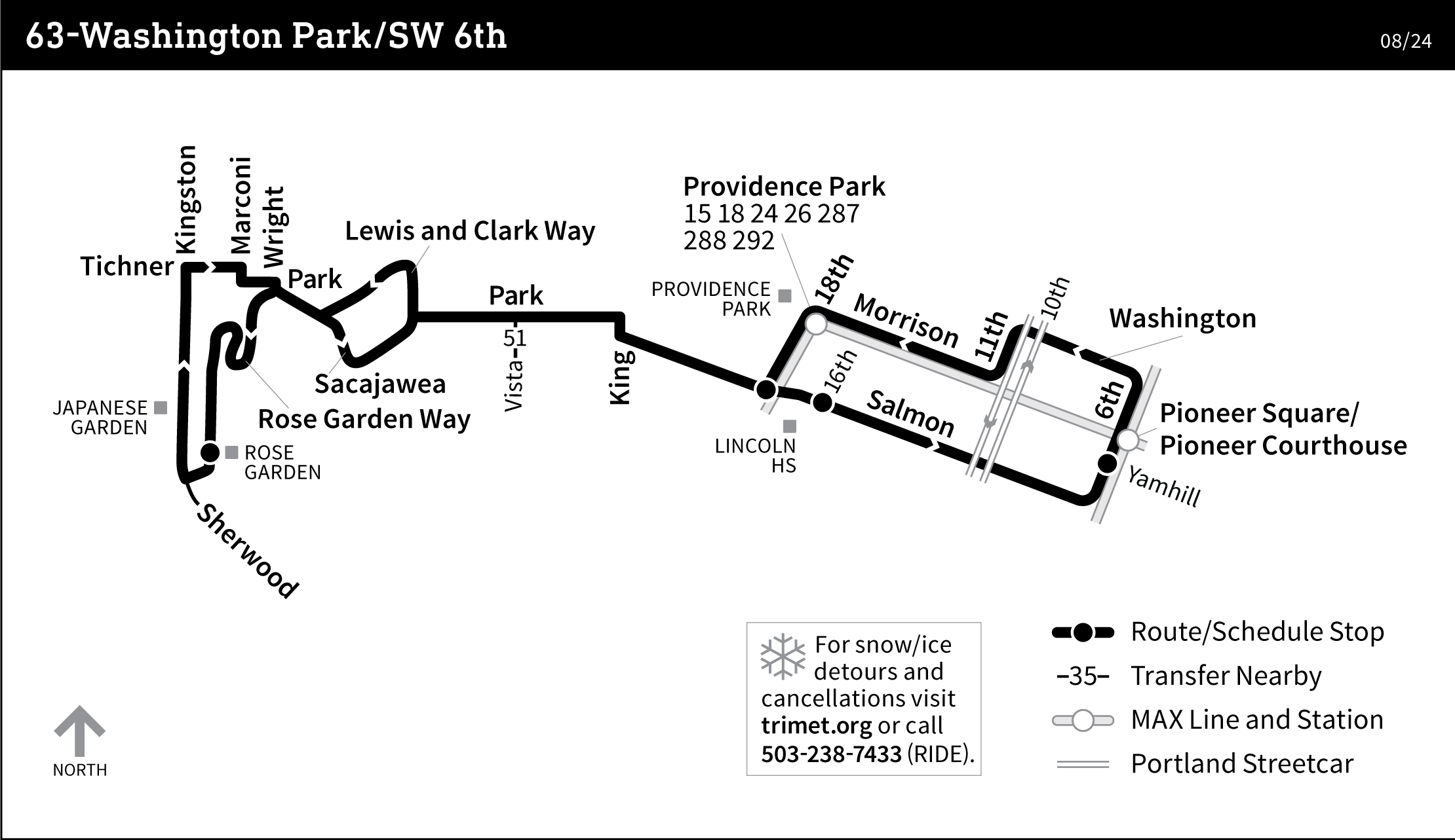 Bus Line 63 route map